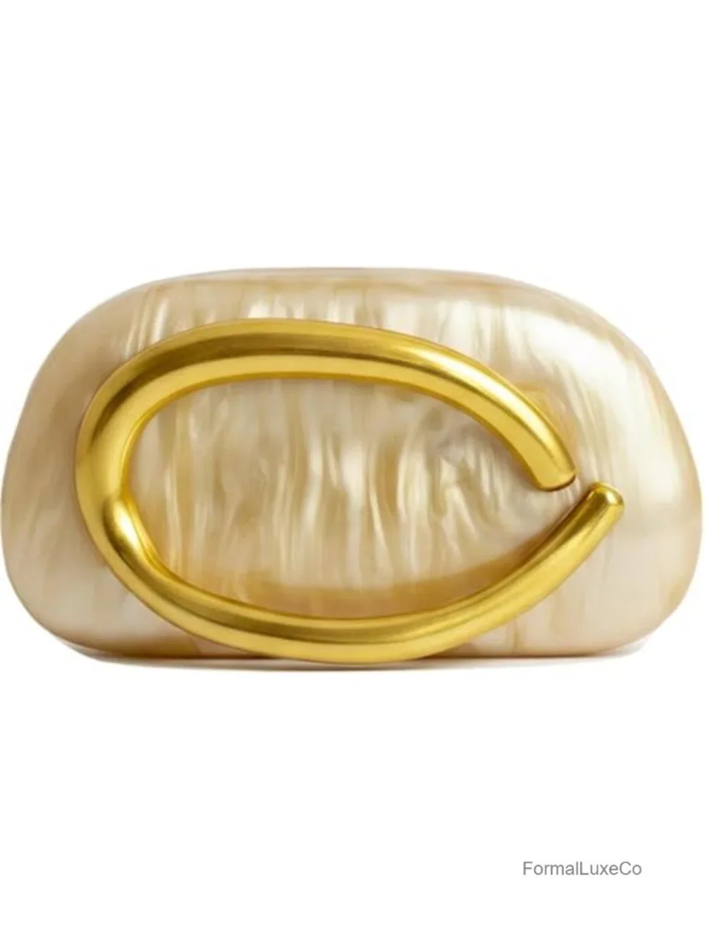 Acrylic Clutch Purse Evening Bag with Chain PU Leather Shoulder Bag for Wedding